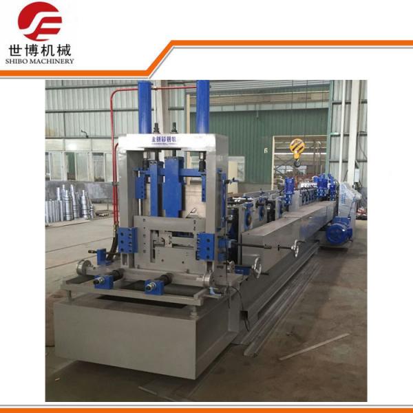 Quality Gray Color 380v C Purlin Forming Machine With Hydraulic Punching Device for sale