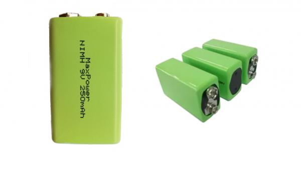 Quality 250mAh 300mAh 9V Nimh Rechargeable Battery IEC62133 for sale