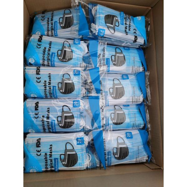 Non Woven Disposable Face Mask , 3 Ply Surgical Face Mask Dust Proof