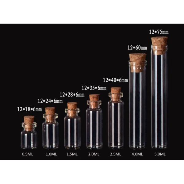 12mm Mini Glass Jars Bottles with Cork lid, Glass Bottles for Decoration, Arts & Crafts, Projects, Party Favors