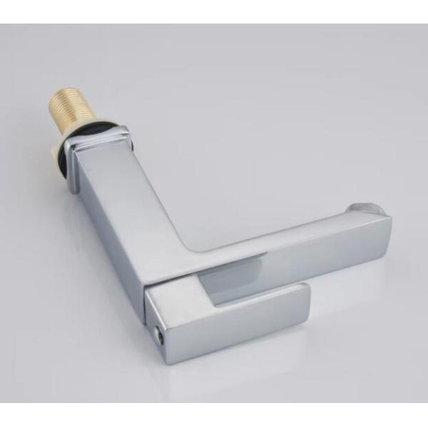Zinc Square Stylish Bathroom Single Cold Water Basin Taps In Chrome