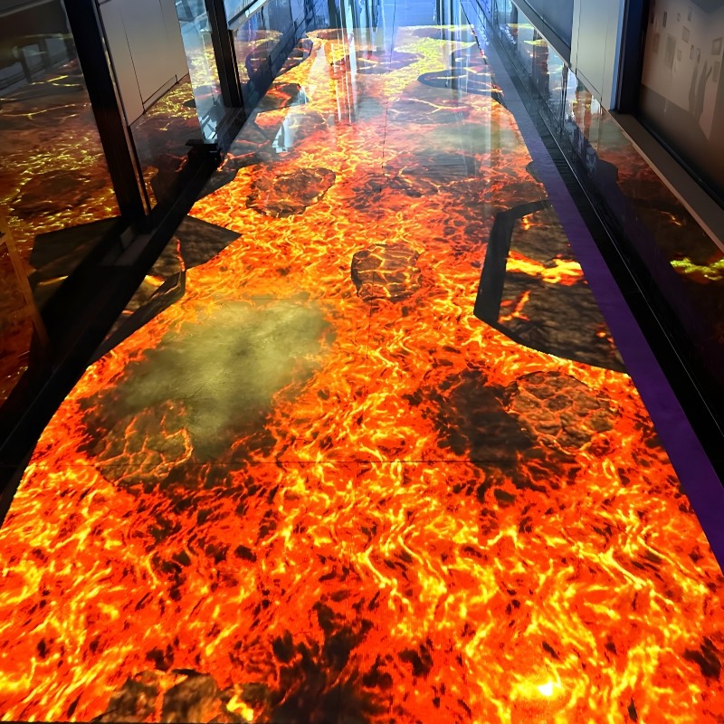 China Augmented Reality Projector Interactive Art System Magic Ground Floor Interactive Projection Games wholesale