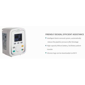 China Compact Portable Medical Infusion Pumps Ultrasonic bubble detection wholesale