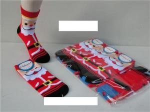 China High quality colorfast  cartoon christmas design winter breathable cotton socks for women wholesale