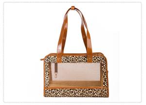 China  				Fashion Leopard Summer Mesh Handbag Dog Outdoor Portable Carrier 	         on sale
