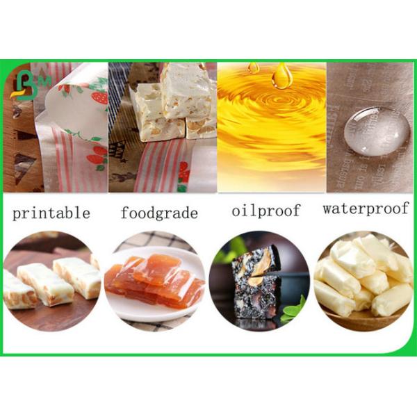 Foodgrade 40GSM Coated One Side White Paper With 1020mm For Wrapping Sugar