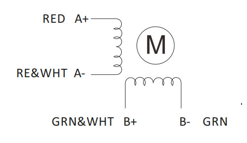 Nema23 Captive Double Stack Stepper Motor 990N Force 2 Phase 4 Wire Stepper Motor