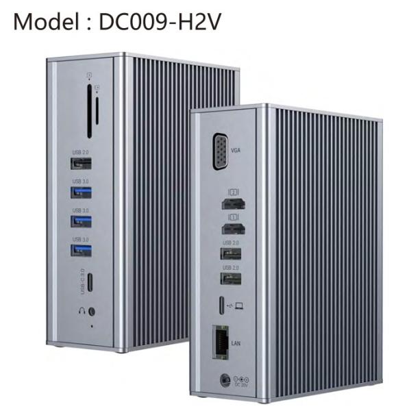 China Gigabit Ethernet Hdmi Usb C Docking Station Dual Video Audio Port SD Card Reader on sale China Gigabit Ethernet Hdmi Usb C Docking Station Dual Video Audio Port SD Card Reader on sale