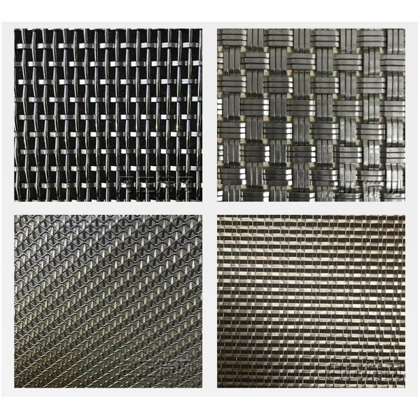 V- Shaped Decorative Metal Mesh Sheets Soft Hanging Curtains