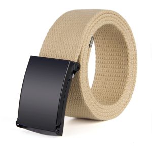 Canvas 110cm Cotton Fabric Belt Men 3.8cm Wide Candy 18 Color