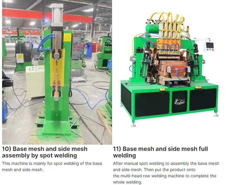 Hwashi Large Metal Storage Basket Stainless Steel Wire Basket Production Line, Customize Welding Wire Mesh Basket