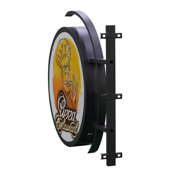 Wireless / Wire Control Circular LED Screen Outdoor Full Color Double - Sided