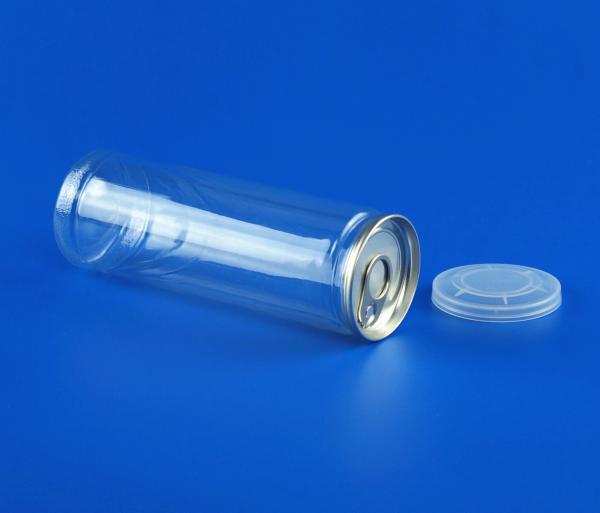 Quality Food Grade PET Plastic Jars Easy Open Peel Off Ends Aluminum Durable for sale