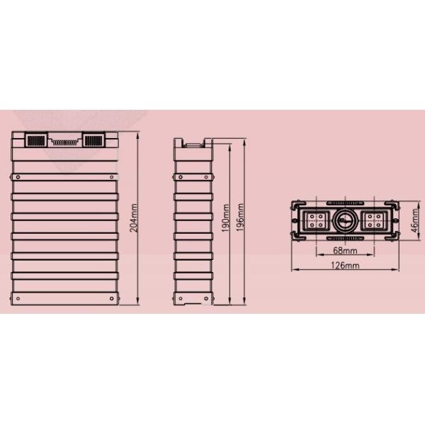 Deep Cycle Prismatic Lifepo4 Battery 12v 50ah , EV Lithium Ion Battery Pack