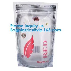 Jar Shaped Pouches, Round Bottom Plastic Bag/Stand Up Pouch Bag For Meat,Pork