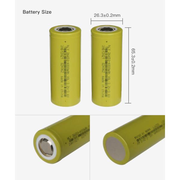 3.2 Volt Rechargeable Lithium Lifepo4 Battery Cell 4000mAh 0.5C Deep Cycle