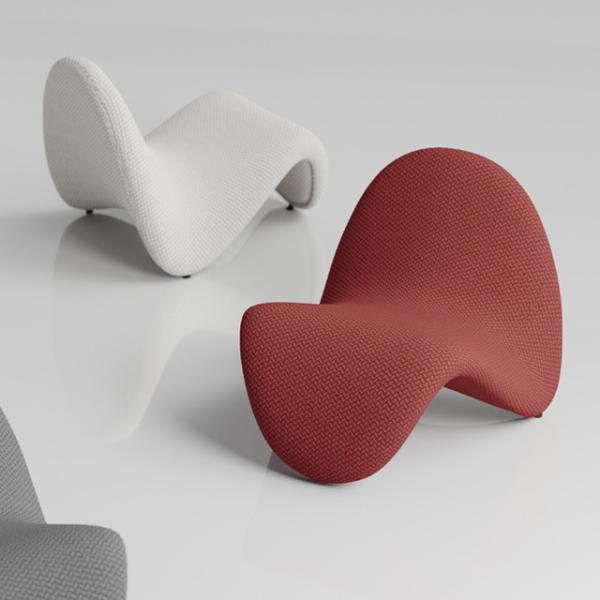 Stackable Floor Legless Tongue Lounge Chair Bedroom Tufted Design