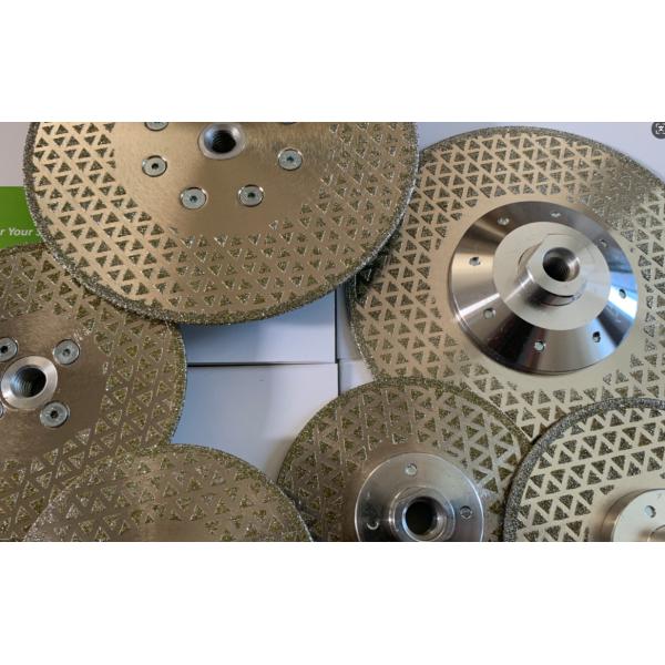 Double Sided Electroplated Diamond Cutting Disc For Marble Granite Quartz Grinding And Cutting