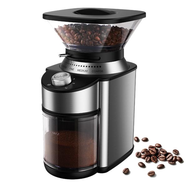 Small Conical Burr Coffee Grinder Adjustable 19 Setting Espresso Commercial