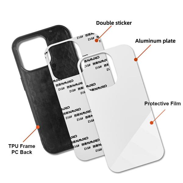 Shockproof Sublimation Phone Case Blanks Business PC TPU Case Customized For IPhone 16 15 14