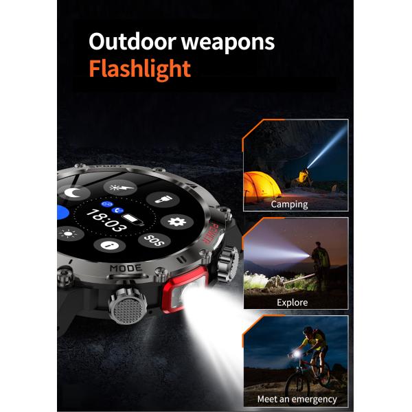 NFC Round Shape Smart Watch Local Music TWS 7013A6S CPU Magnetic Charging Smart Watch