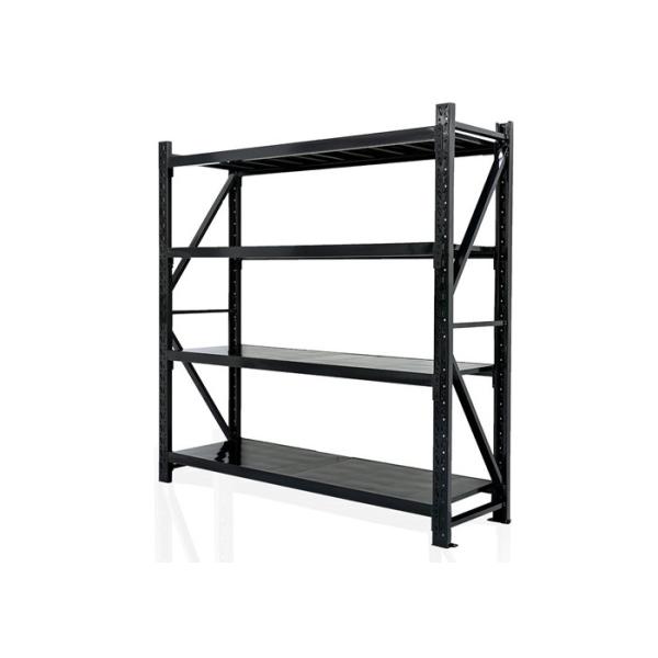 Rivet Interlocking 400-600mm Width Free Standing Storage Rack Heavy Duty Metal Shelf