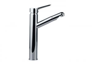 China Chrome Bathroom Polished Wash Sink Mixer Brass Tap Bathroom Sink Faucet wholesale
