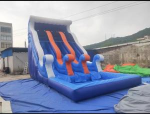 China Amusement Park Inflatable Water Slide Blow Up Bouncy Slide wholesale