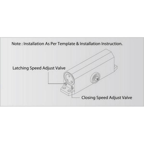 Smooth Overhead Hydraulic Door Closer Size 3 Closing Power For Wooden Door CE Listed