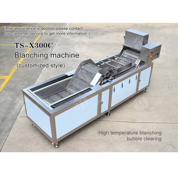 Multifunctional Fruit Washing Machine 3.8KW Vegetable Blanching Equipment