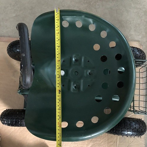 Adjustable Garden Rolling Work Seat Rolling Seat For Gardening Trolley With Swivel Seat