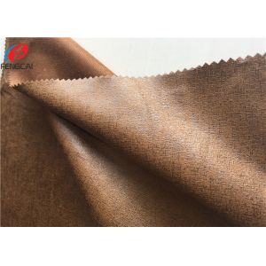 100% Polyester Bronzing Embossed Micro Suede Fabric For Upholstery