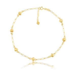 China Personalized 18K Gold Anklets: Unique Name and Initial Charms wholesale