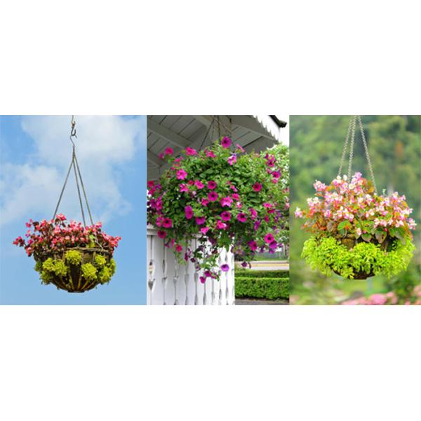 Chain Type Decorative Flower Pot Hanging Kit Double End Wire Rope Loop For Balcony