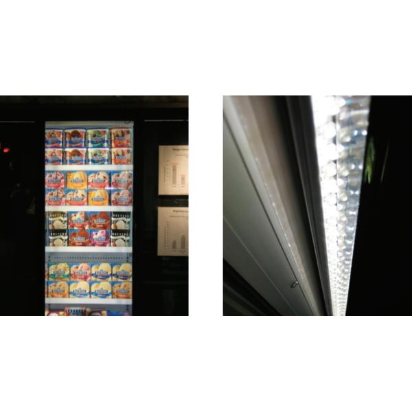 LED Lighting Performance Supermarket Refrigerated Display Cases Vertical