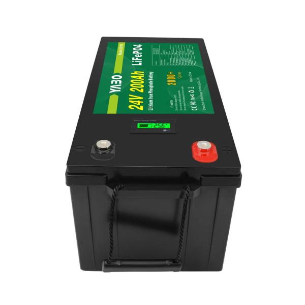 Lifepo4 24v 200ah 24v Lithium Phosphate Battery Deep Cycle Rechargeable Solar