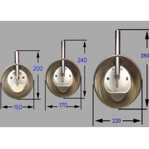 Automatic Poultry Feeding Equipment Round Pig / Cattle Drinking Bowls
