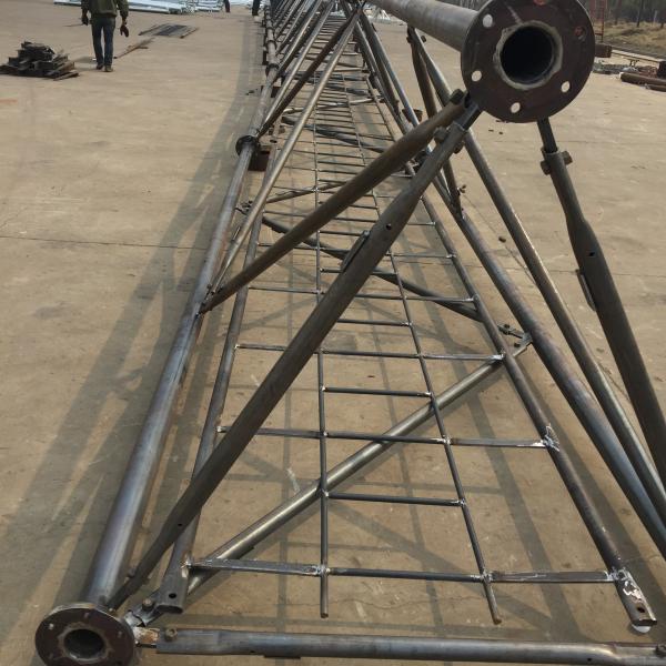 Quality Self Supporting Steel Communication Tower ASTM A123 Galvanization for sale