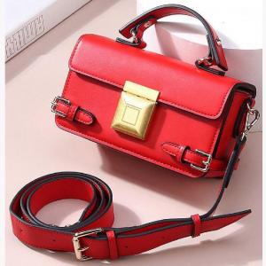 China Single Shoulder Cowhide Genuine Leather Handbags With Thickened Bottom wholesale