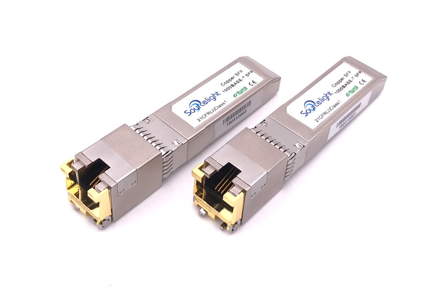 China SFP-10Gb-T-S Compatible 10GBASE-T SFP+ Copper RJ-45 30m Transceiver Module wholesale