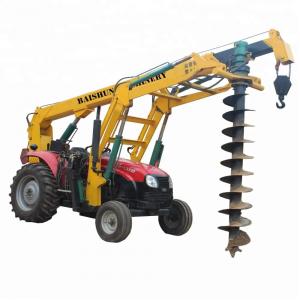 China Hydrualic Auger Crane Pile Drive Tractor Mounted Hammer Piling Machine 100HP wholesale