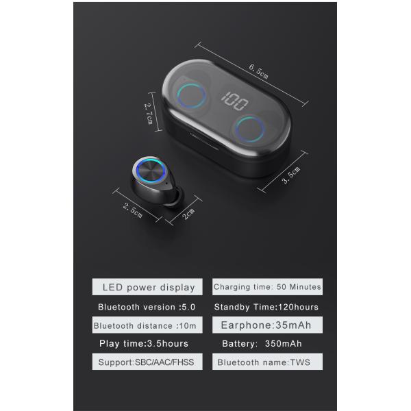 Touch Control TW80 Mini Wireless Bluetooth Earphones With Mic