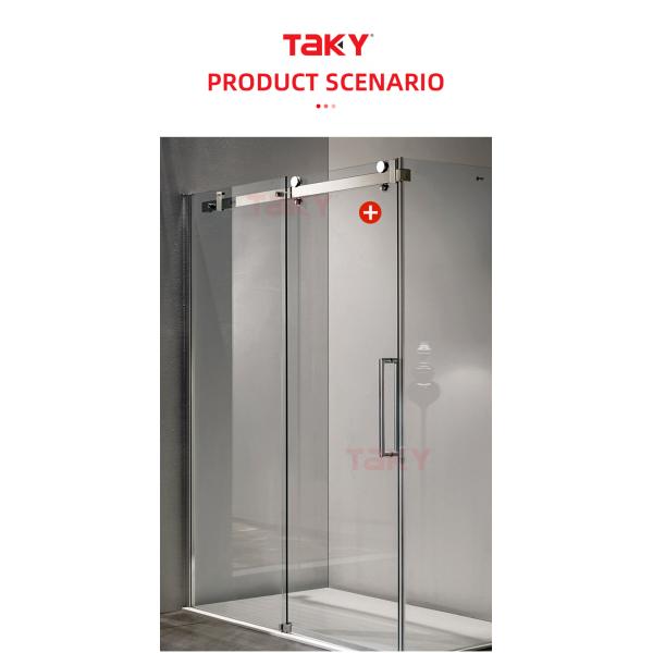 Modern Glass Fittings Tempered Glass Door System Stainless Steel Frameless Shower Sliding Door Hardware