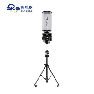 LCD Remote Control Badminton Training Machine With 180 Degree Serve