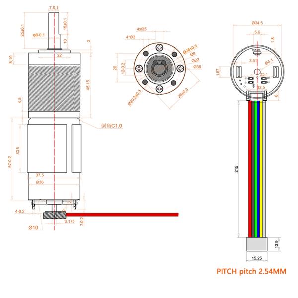 Waterproof Planetary Gear Motor Brushed Dc Customizable For Gas Pump