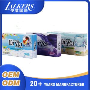 China Plant Based Natural Fabric Softener Sheets Wrinkle Reduction Skin Friendly wholesale