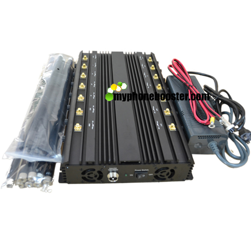 14 Channels 35W High Power Adjust GPS Signal Jammer Blocker Shield CDMA GSM DCS 3G 4G LTE Wifi GPS L1 L2 L3 L4 L5