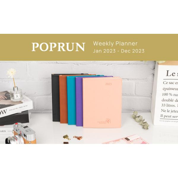 10.5 X 8.5 Inches 2023 Daily Weekly Planner Ink Resistant Paper