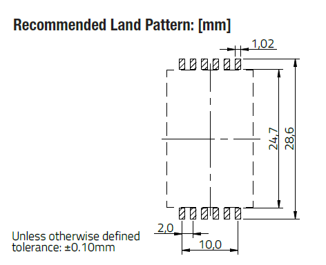 AEC-Q200 Certified 74942400 1500V BMS Transformer With 6400V Isolation