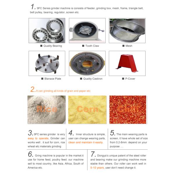 YIFENG AGRO 2500KG PER HOUR DIESEL ENGINE AUTO FEEDING GRINDER MACHINE 0.2MM-8MM SCREEN AVAILABLE